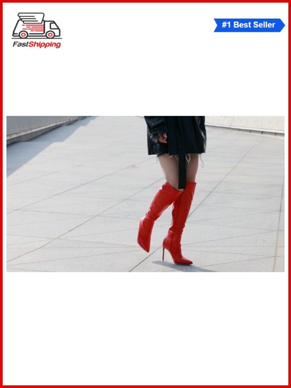β¨ Elisabet Tang Women's 4 Inch Sexy Knee High Stiletto Boots Fall Winter - Picture 6 of 6
